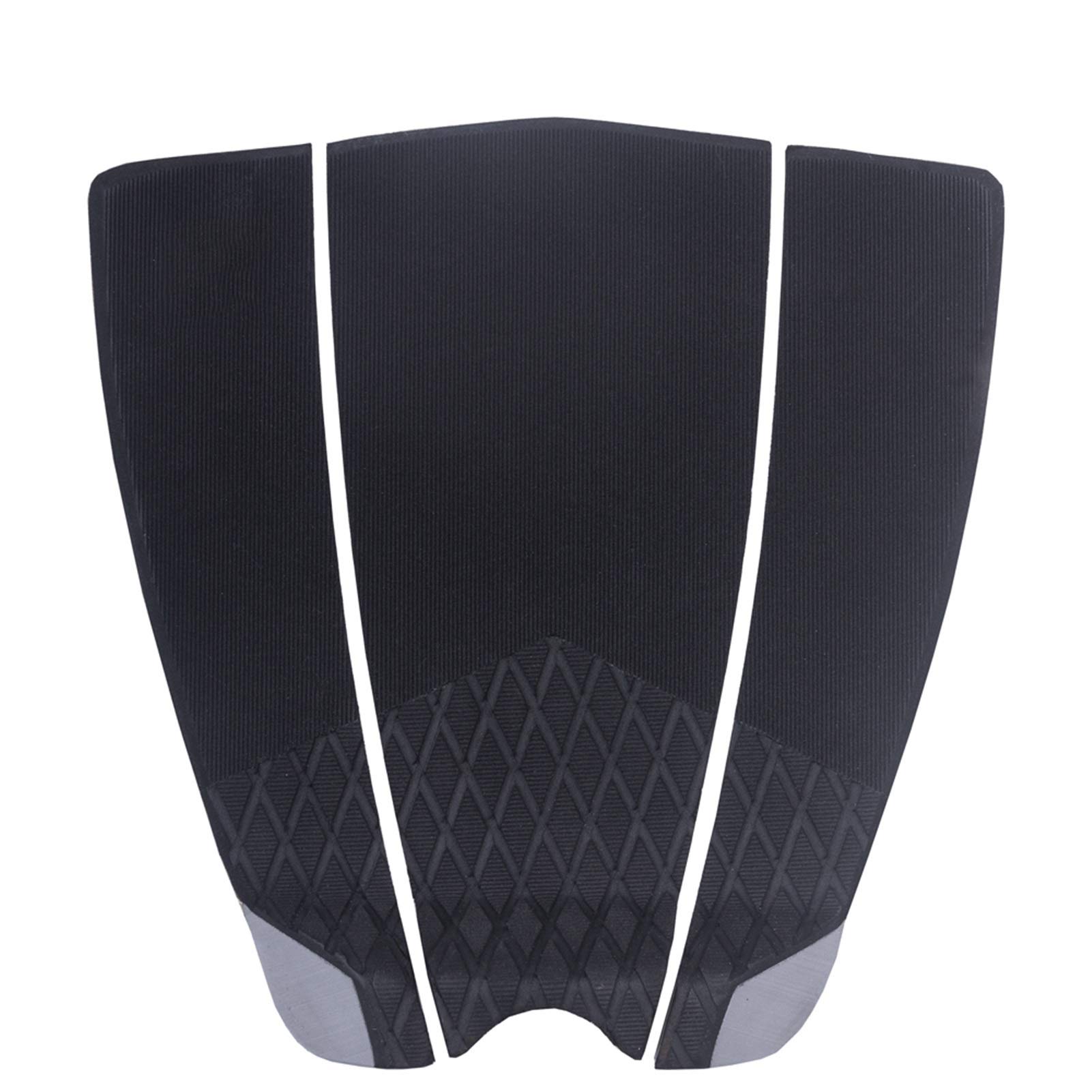 lxxiulirzeu Surfboard Traction Tail Pad Non-Slip Deck Pad Skimboard Grip Mat With 3M Adhesive For Skim Board, Long Deck, Fish Boards (Color : Black)