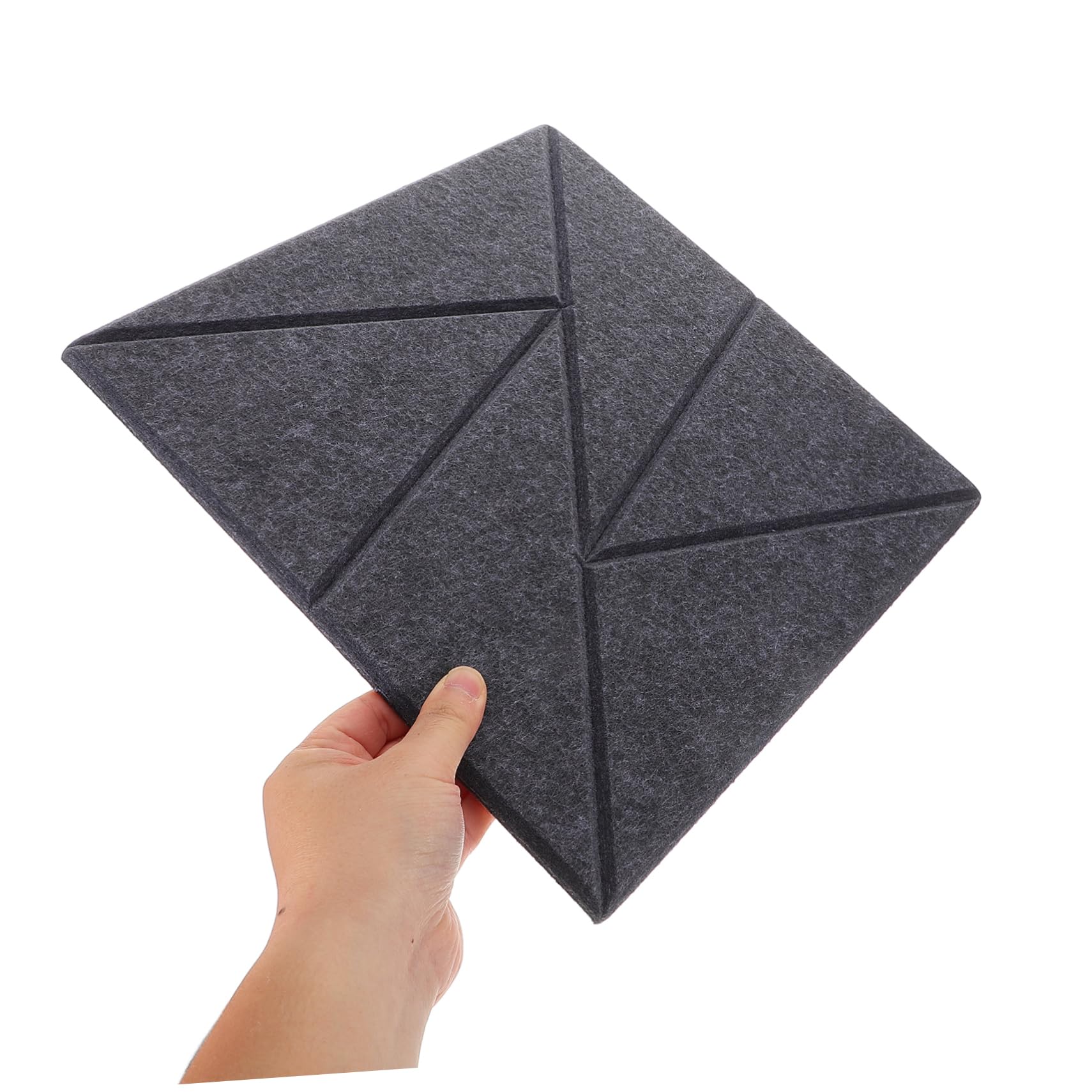 Panel Acústico Adhesivo para Pared, 6 Piezas de Poliéster | Apto para Interior Decor y Gaming Room, Efecto Moderno, Ayuda a Reducir Ruido E Interferencias