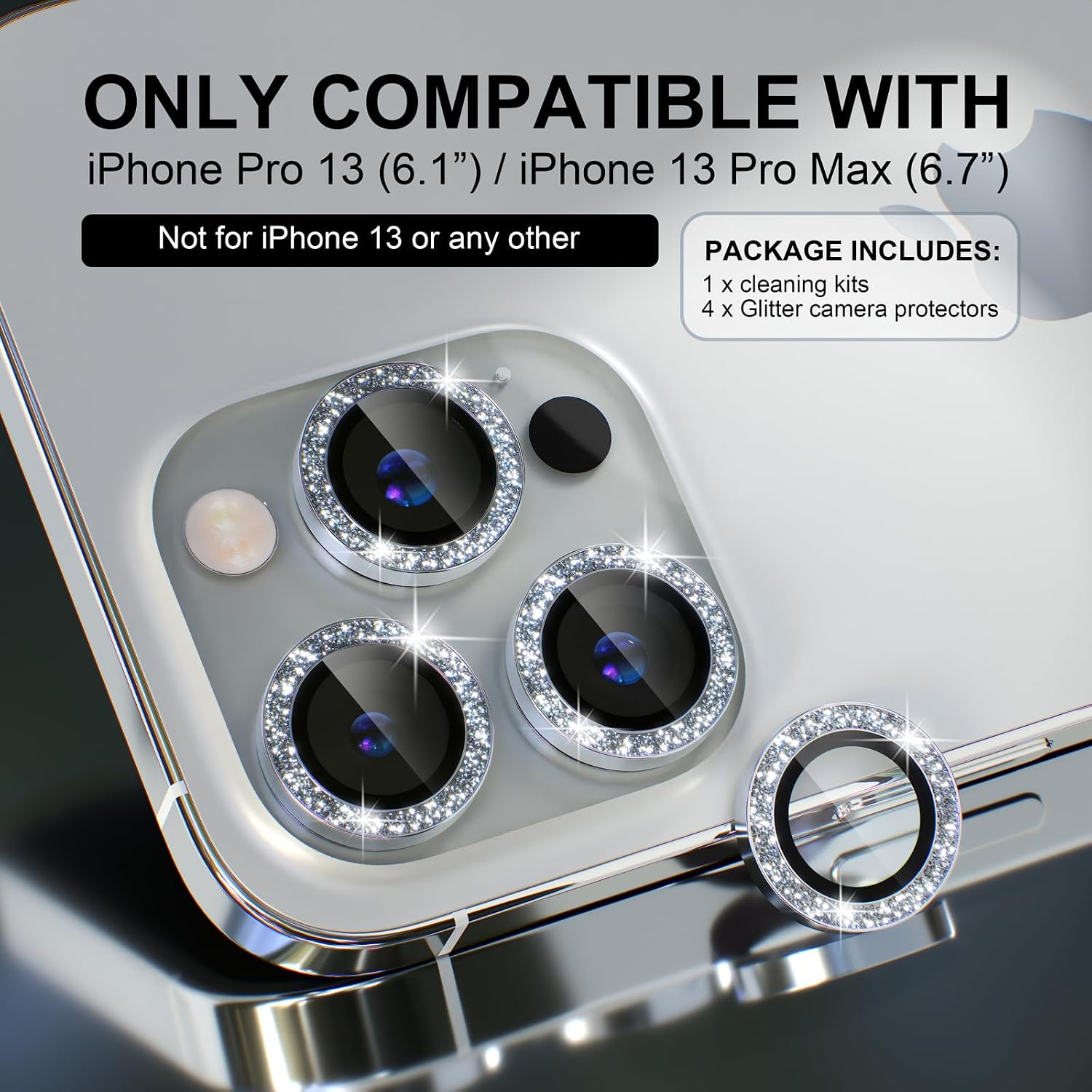  for iPhone 13 Pro/iPhone 13 Pro Max Camera Lens Protector thumbnail