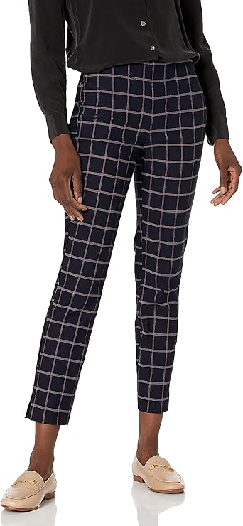 Womens pull on plaid pants Clearance