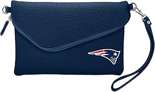 NFL New England Patriots Pebble Fold Over Crossbody Purse