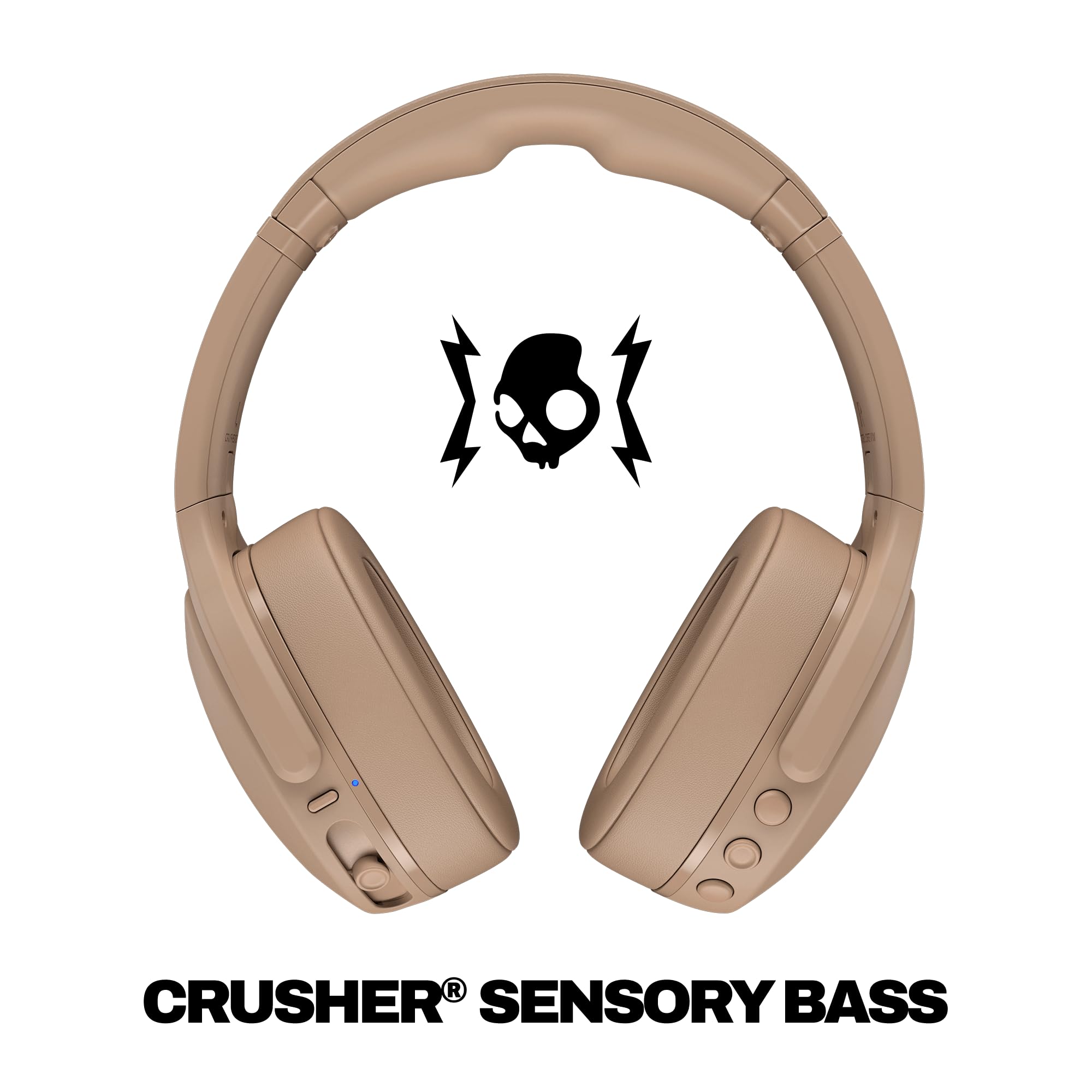 Skullcandy Crusher Evo Wireless Bluetooth-Kopfhörer - Beige – Ansicht 2