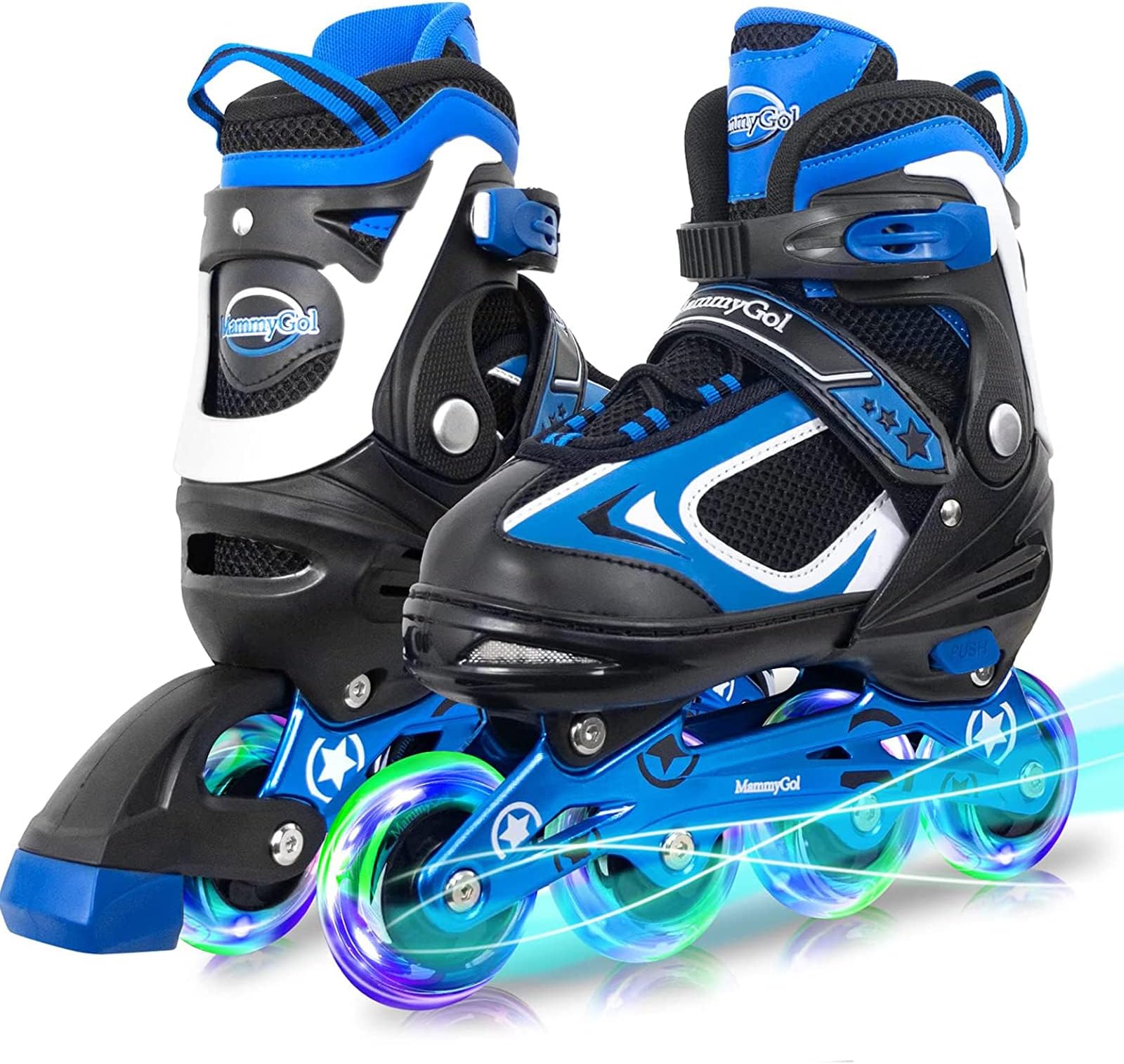 Adjustable Inline Skates for Kids Boys Girls Youth Blades Roller Skates with Light up Wheels Ages 4-16
