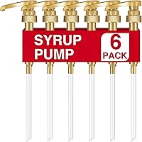 Vista 10 de VOISEN Dispensador de jarabe de café de 8 piezas, 25.4 fl oz/25.4 oz, ideal para el hogar y las mezclas de café, té, bebidas (dorado)