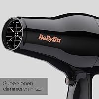 BaByliss Pro Power Hajszárító 2300W - Professzionális Szalon AC Motor, Ion Technológia Göndörödés Ellen, 3 Hőfok 2 Sebesség, Fekete 4