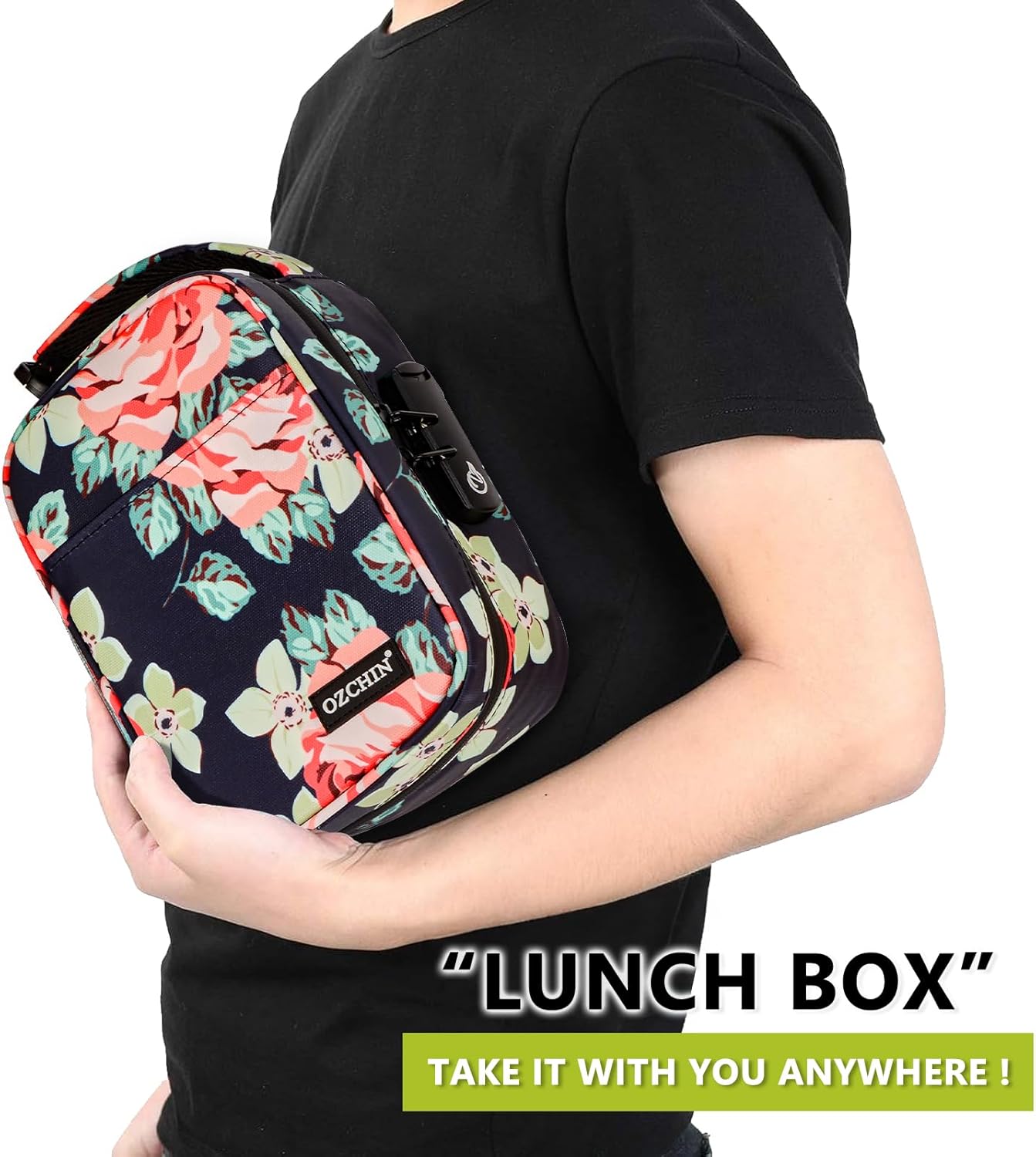 OZCHIN Large Smell Proof Bag with Combination Lock Odor Proof Lock Box Travel Storage Case Activated Charcoal Bag Great Christmas Gift - Image 5