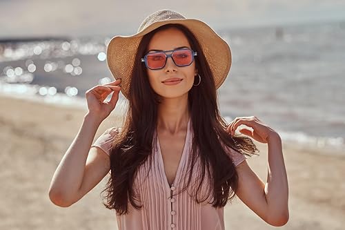 Miniatura 80 de Feisedy - B2622 - Lentes de sol estilo aviador, cuadrados, clásicos de los años 70, unisex, con montura clásica retro y elegante, UV400 Marco