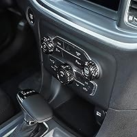 Vista 3 de Voodonala Pomos de radio AC Botón de interruptor de aire acondicionado para cargador Dodge Challenger 2015-2025+, para 2011-2025+Chrysler 300, RAM