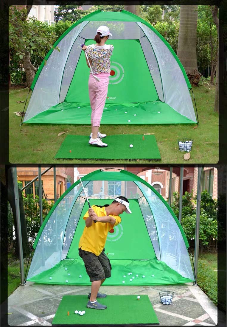 Ayudas de entrenamiento de golf, redes de golpeo y objetivo de práctica para astillar, uso en interiores y exteriores, con bolsa de transporte