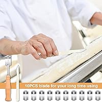 Vista 6 de Mudder Herramienta de puntuación de pan cojo con 10 cuchillas reemplazables y 2 cuchillos de puntuación de masa con cubierta protectora