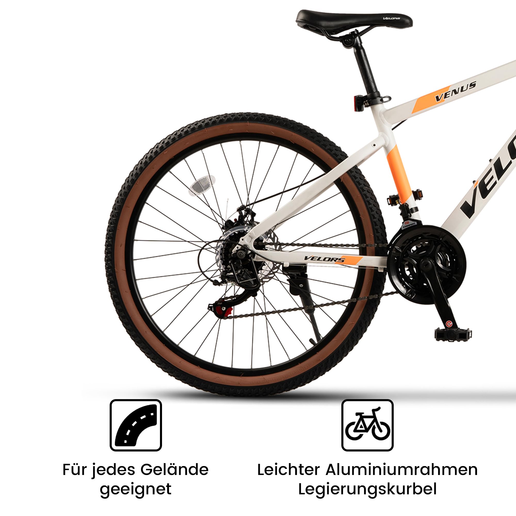 Mountainbike für Damen Herren, Mädchen und Jungen 21 Gang Shimano Tourney TZ Schaltwerk, Kettenschaltung, Hochwertiger Aluminiumrahmen