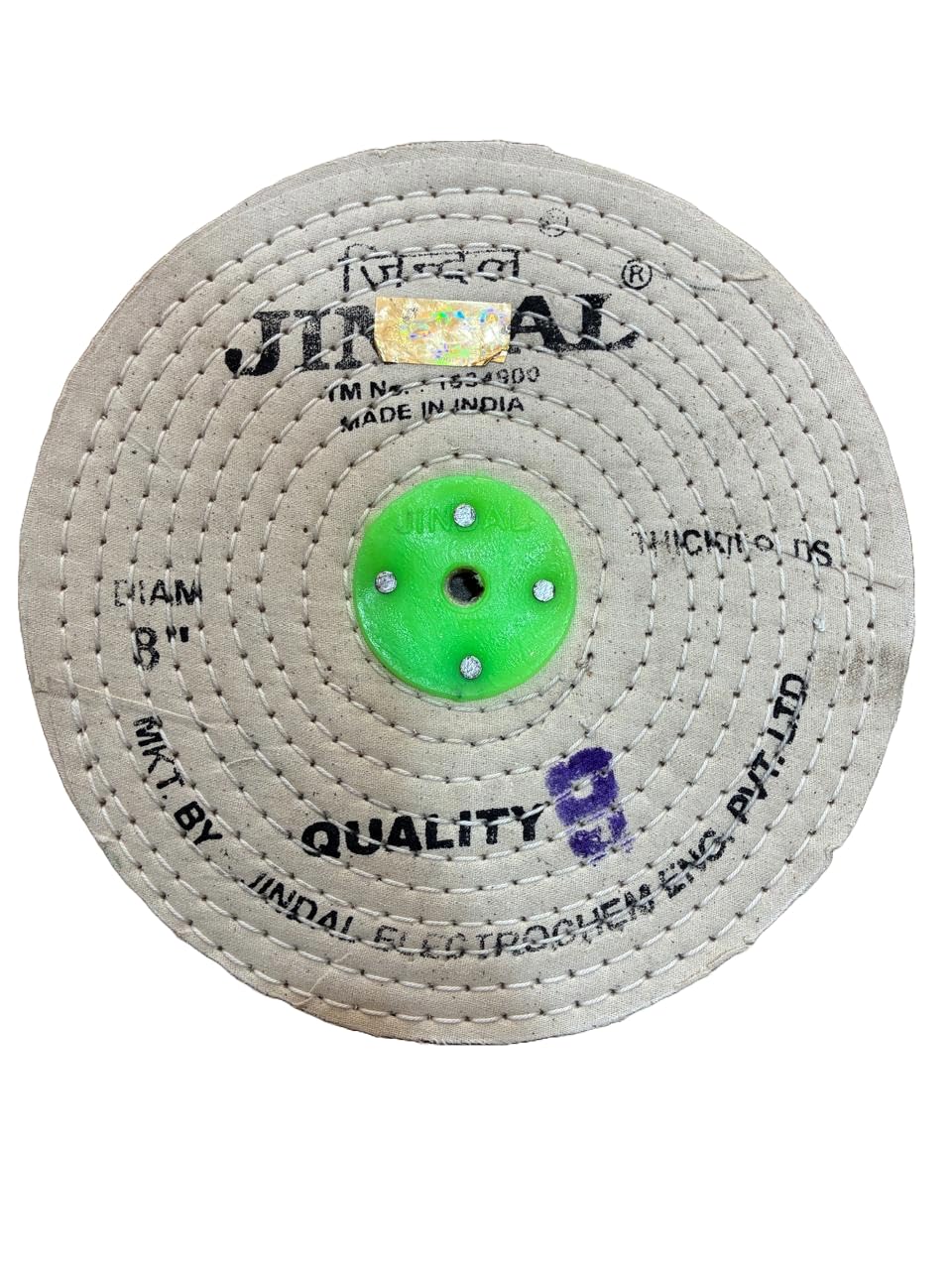 cotton cloth buffing polishing jndal buff 8" 2 ply exclusive with stainless polish pack of 1-image-39