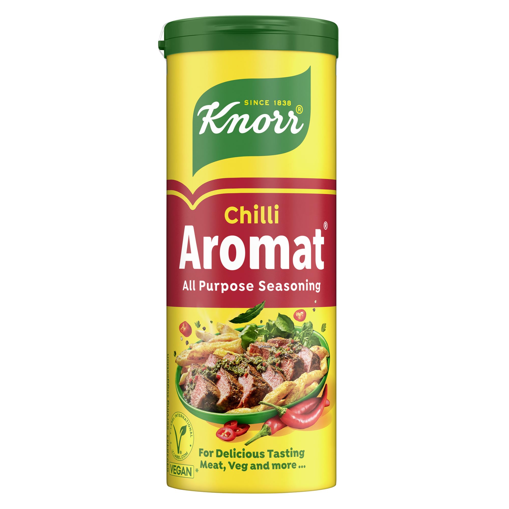 Knorr Aromat Chilli Aromat free from artificial preservatives for vegetables, rice, pasta or salads 6x 90 g