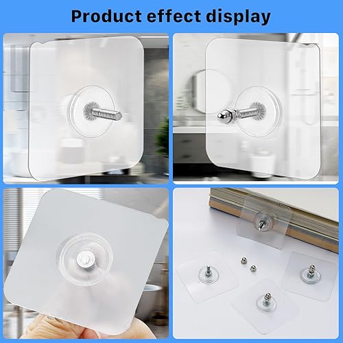 Miniatura 6 de 20 ganchos adhesivos para tornillos de pared, ganchos de pared para colgar, ganchos de pared de tornillo sin clavos, ganchos adhesivos resistentes,