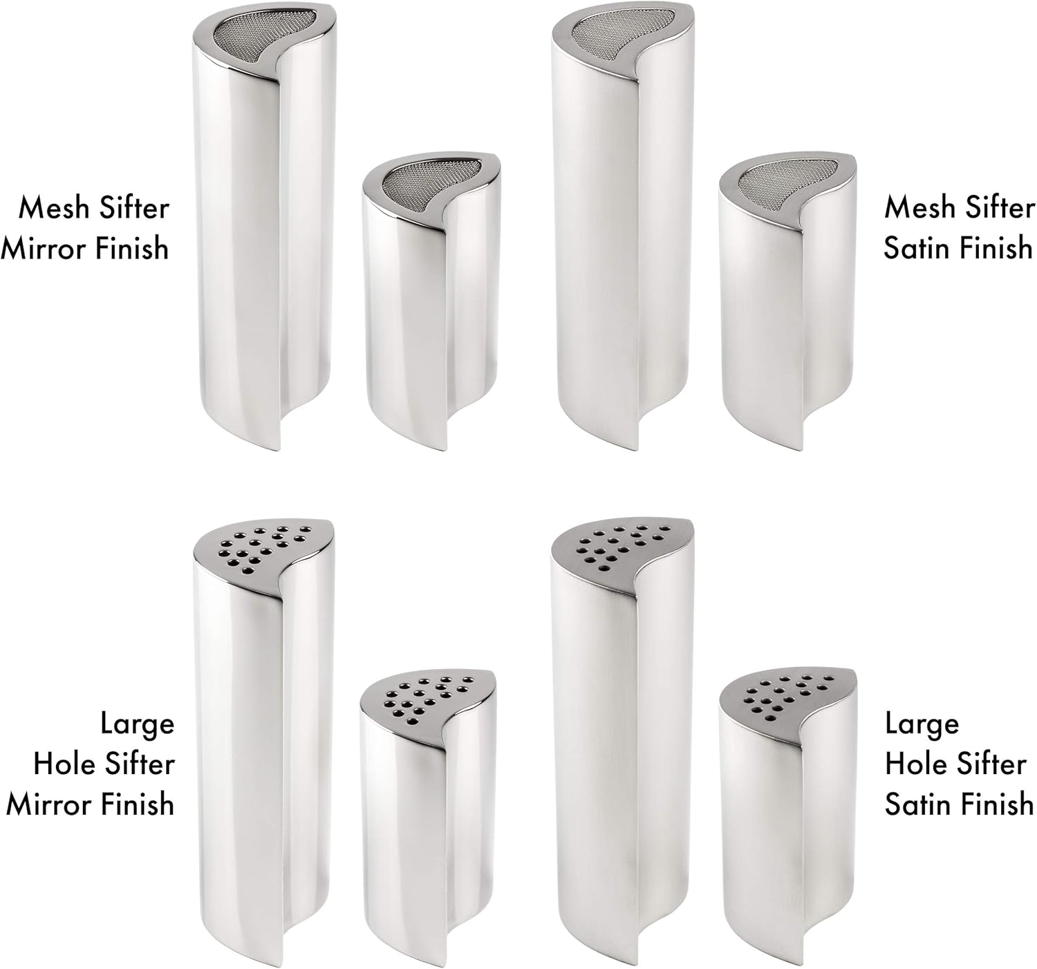 Grunwerg Condiment Mills, Stainless Steel