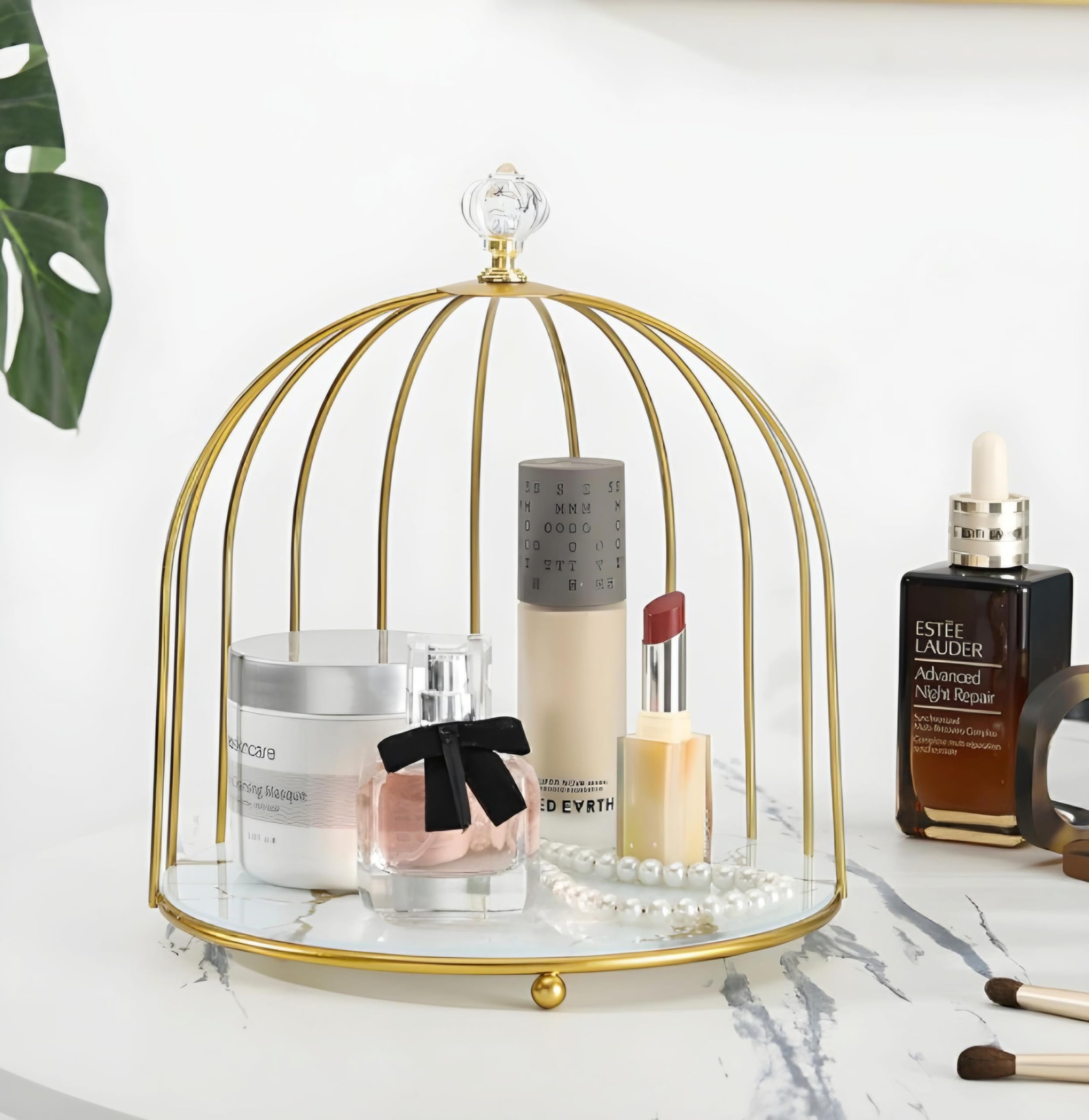 Next In Craft Metal Bathroom Organizer With 1 Compartments And Gold Plated Table Top Holder Organiser Best For Dressing Table With Diamond Top, Cosmetics (B0CV132ZJN) Amazon Price History, Amazon Price Tracker