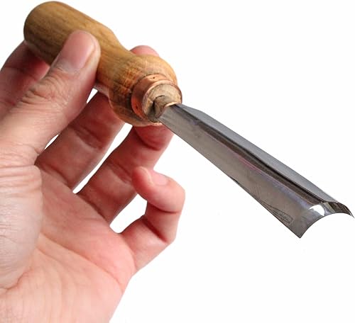 Miniatura 5 de Stryi G825 - Guanga de tallado de madera, hoja de 1 pulgada de ancho, cincel semiredondo, guangas básicas para tallado de madera, guanga para
