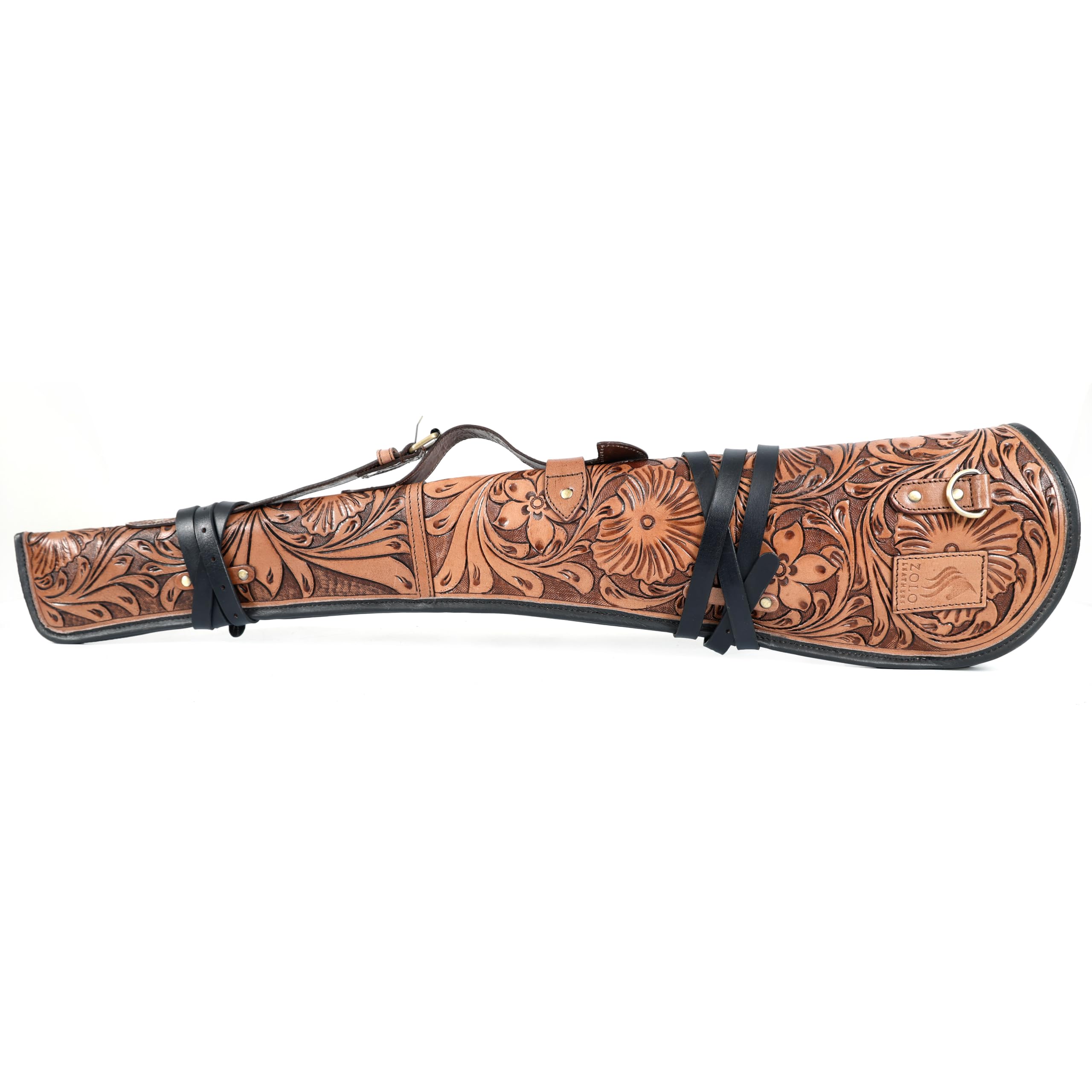 ZOLO LEATHERS Engraved Leather Rifle Cover Western Scabbard fits