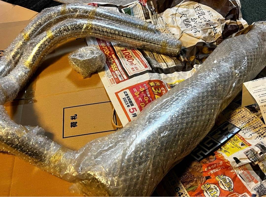 AGクロスメガホン メッキ cb250/400t用 AGクロスメガホン メッキ cb250