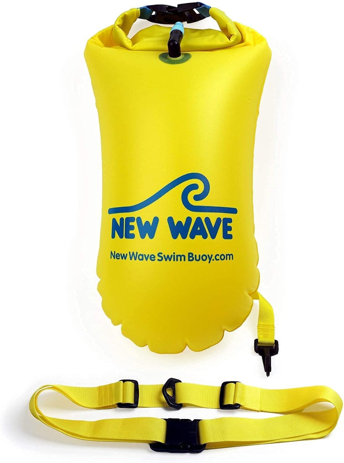 New Wave Swim Buoy PVC 15L Yellow and Phone Pouch Bundle