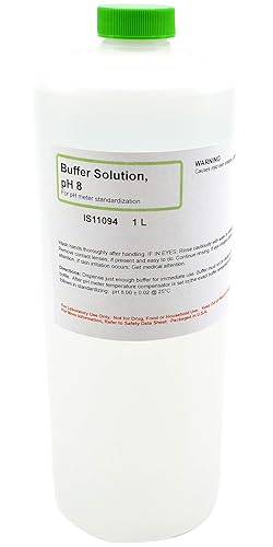 ALDON Innovating Science - Solución tampón estándar de pH 8.00, 1 litro, excelente para experimentos de química y bioquímica - The Curated Chemical