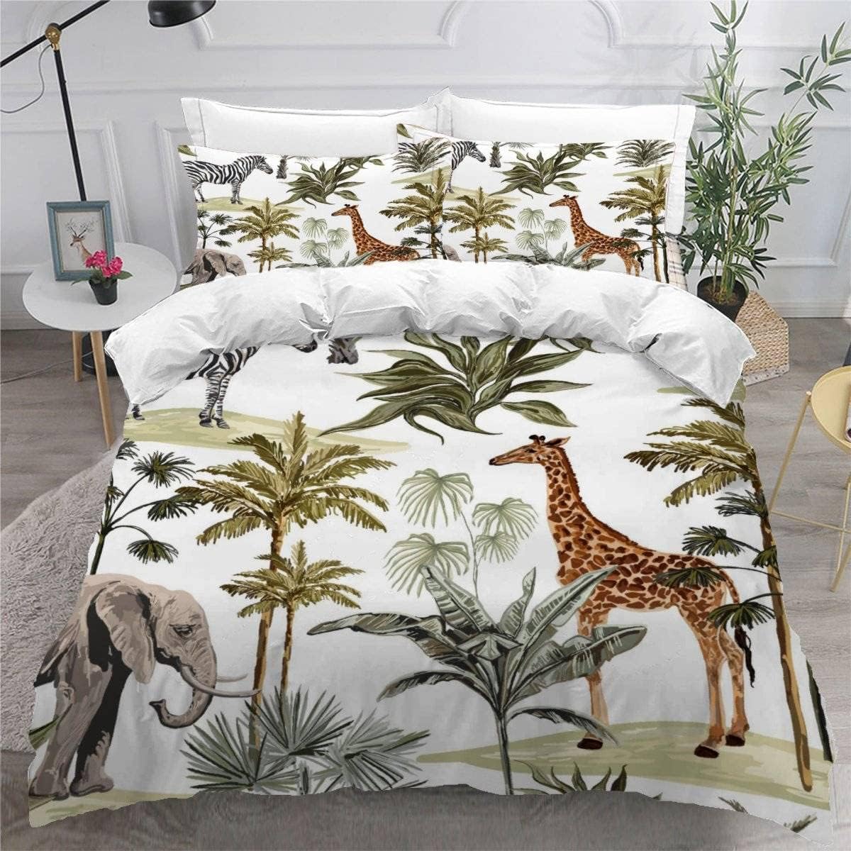 Housse de couette 200x200 douce microfibre avec fermeture éclair pratique