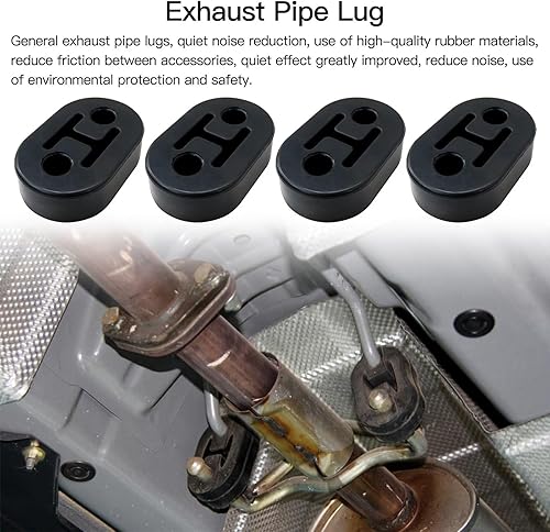 Miniatura 6 de Aislador de goma para montaje en escape negro, 4 orificios para Mazda MX-5 Grand Touring Convertible 2010, 2 puertas, color negro