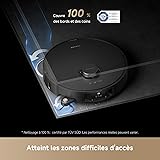 DREAME L40s Pro Ultra Robot Aspirateur, 19 000 Pa, Brosse Double HyperStream, Franchit 4 cm, Brosse latérale extensible et relevable, Nettoyage à la serpillière à l'eau chaude à 75°C,Auto-nettoyant3.0 - 9