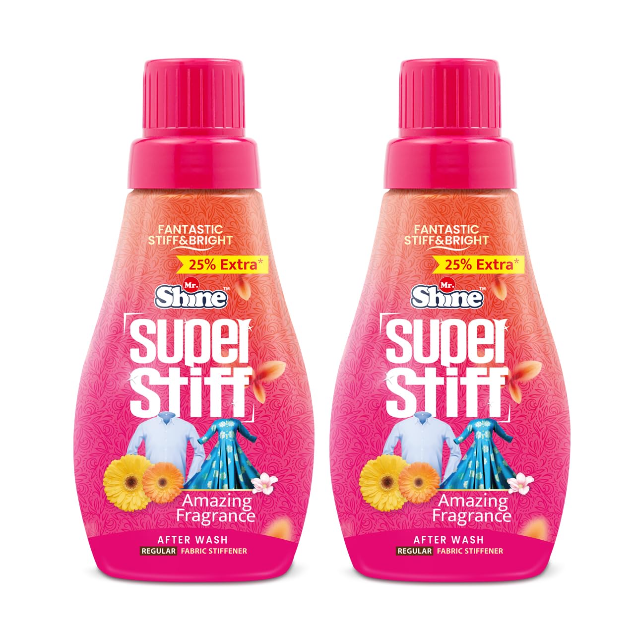 Mr Shine Super Stiff Regular 200 ml | After Wash Fabric Stiffener For Crisp And Shiny Laundry, Long Lasting Fragrance (Pack of 2) (B092VMB5QC) Amazon Price History, Amazon Price Tracker