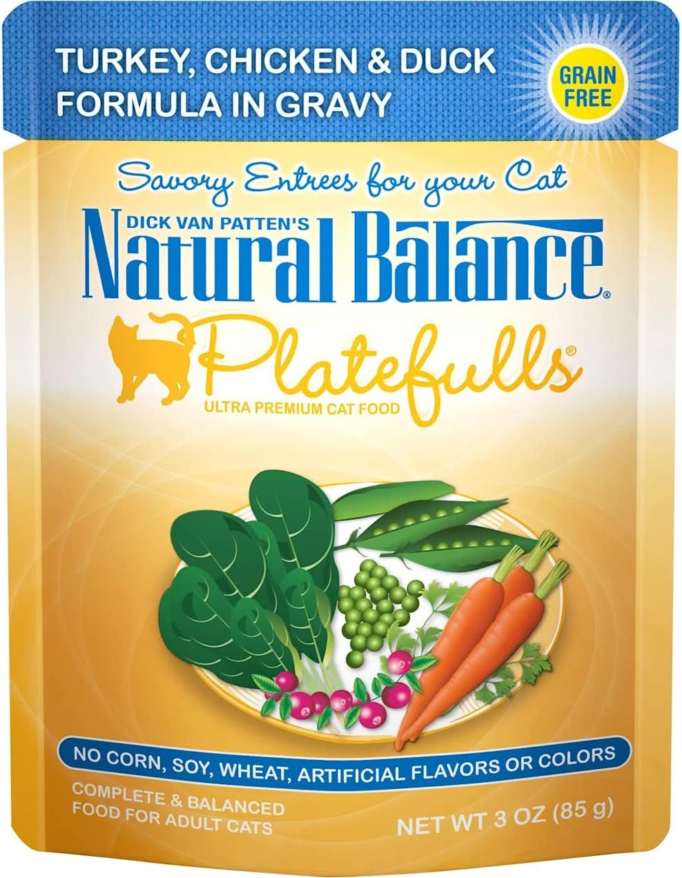 Natural Balance Indoor Platefuls Turkey/Chicken/Duck Cat