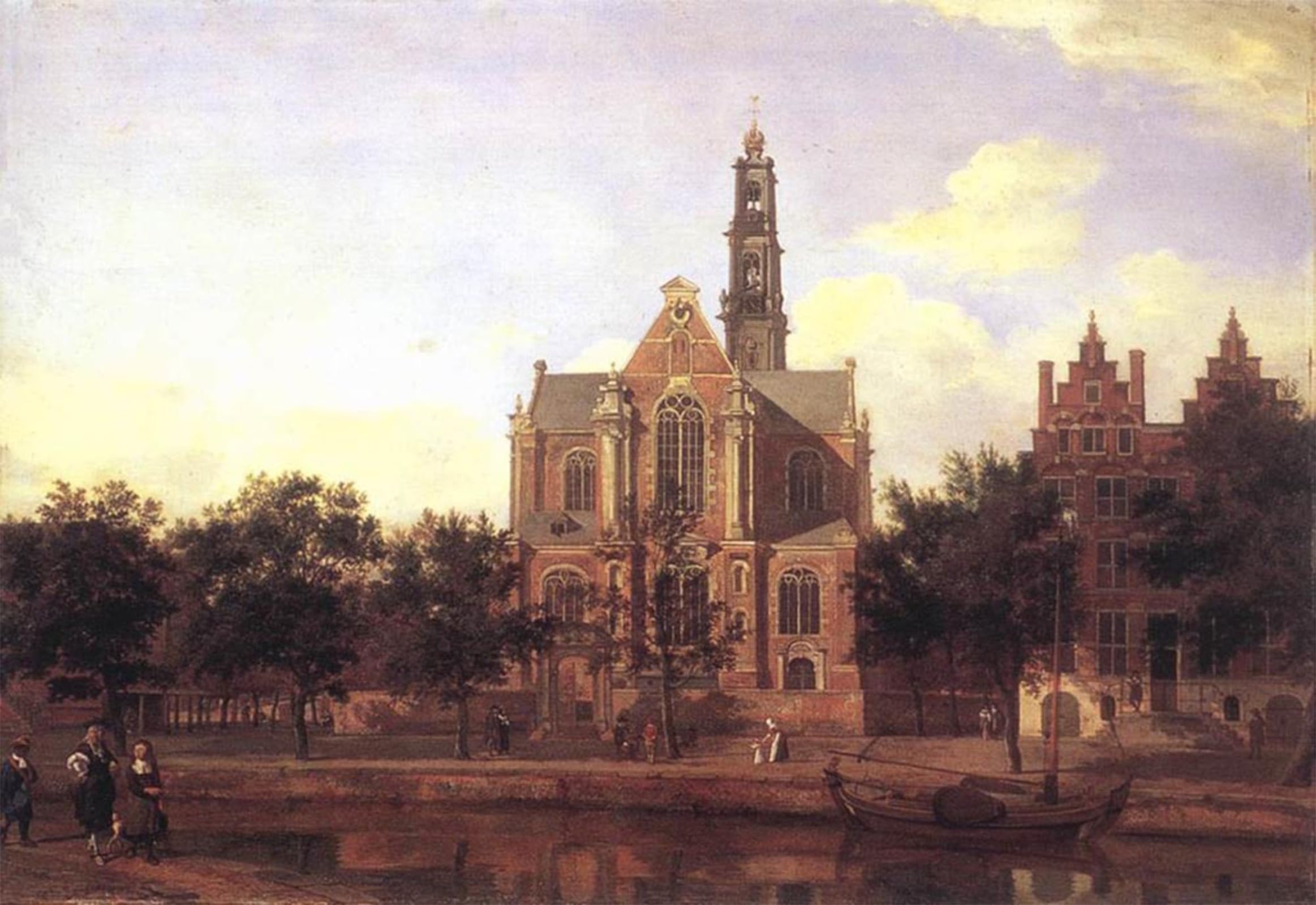 POSTERIIk Famous Print Pop Art Wall Art Graffiti View of the Westerkerk Amsterdam by Jan Van Der Heyden Art Prints for Home Decor 60x90cm