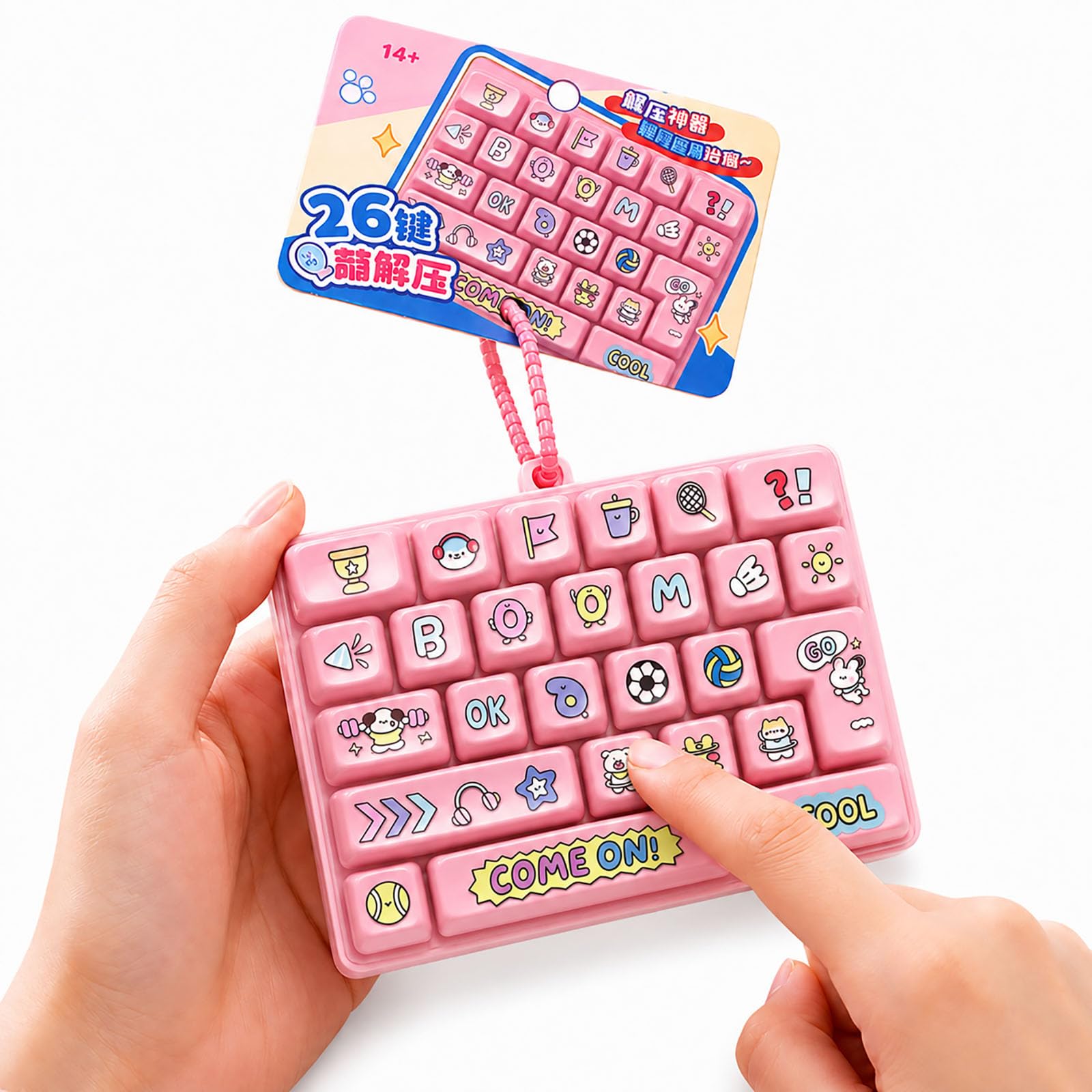 26-Key Keyboard Fidget Toy, Keyboard Fidget Toy Clicker (K)