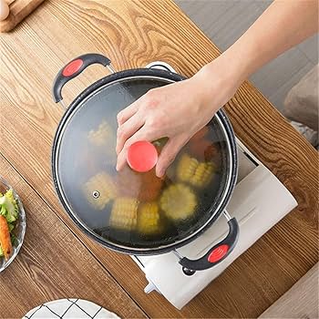 Marmite Haute KADAX Avec Couvercle En Verre étanche, 1,2L, Marmite En Acier Inoxydable Avec Poignée Confortable, Casserole, Couvercle Avec Trou à Vapeur, Casserole, Passe Au Lave-vaisselle (argent