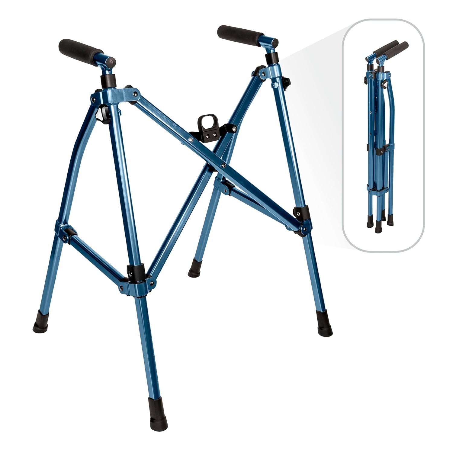 Stander Wonder Walker Lite Short, Lightweight Senior Folding-Walker, Cobalt Blue Cobalt Blue Short