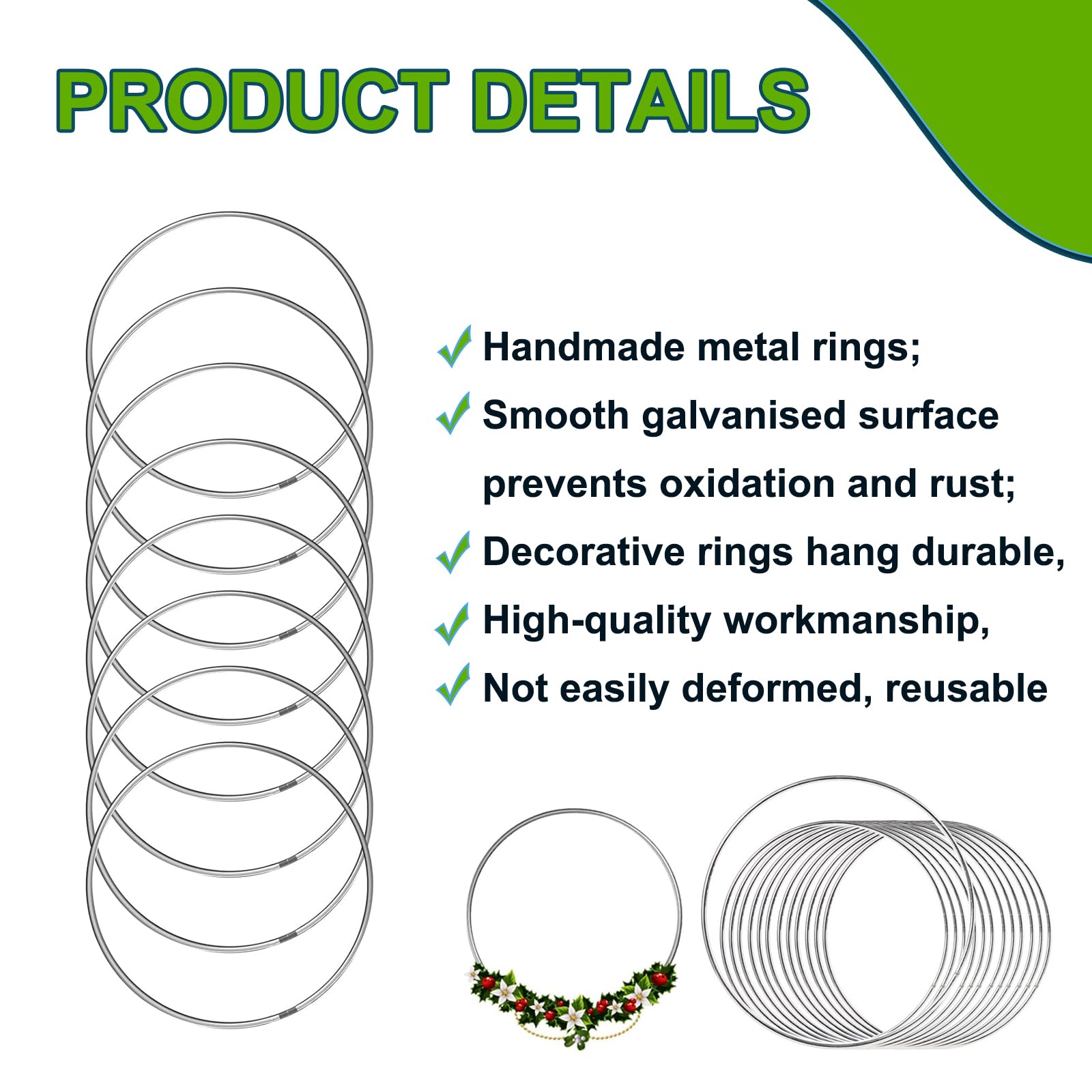 Cerceaux En Métal Pour Fleurs, Couronne D'étoiles, Anneaux En Macramé, Attrape-rêve, Suspension Murale