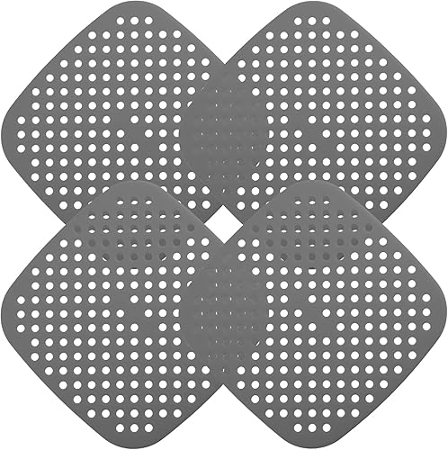 Revestimientos de silicona para freidora de aire, cuadrados de 7.5 pulgadas, forros de silicona para freidora de aire reutilizables, forros de