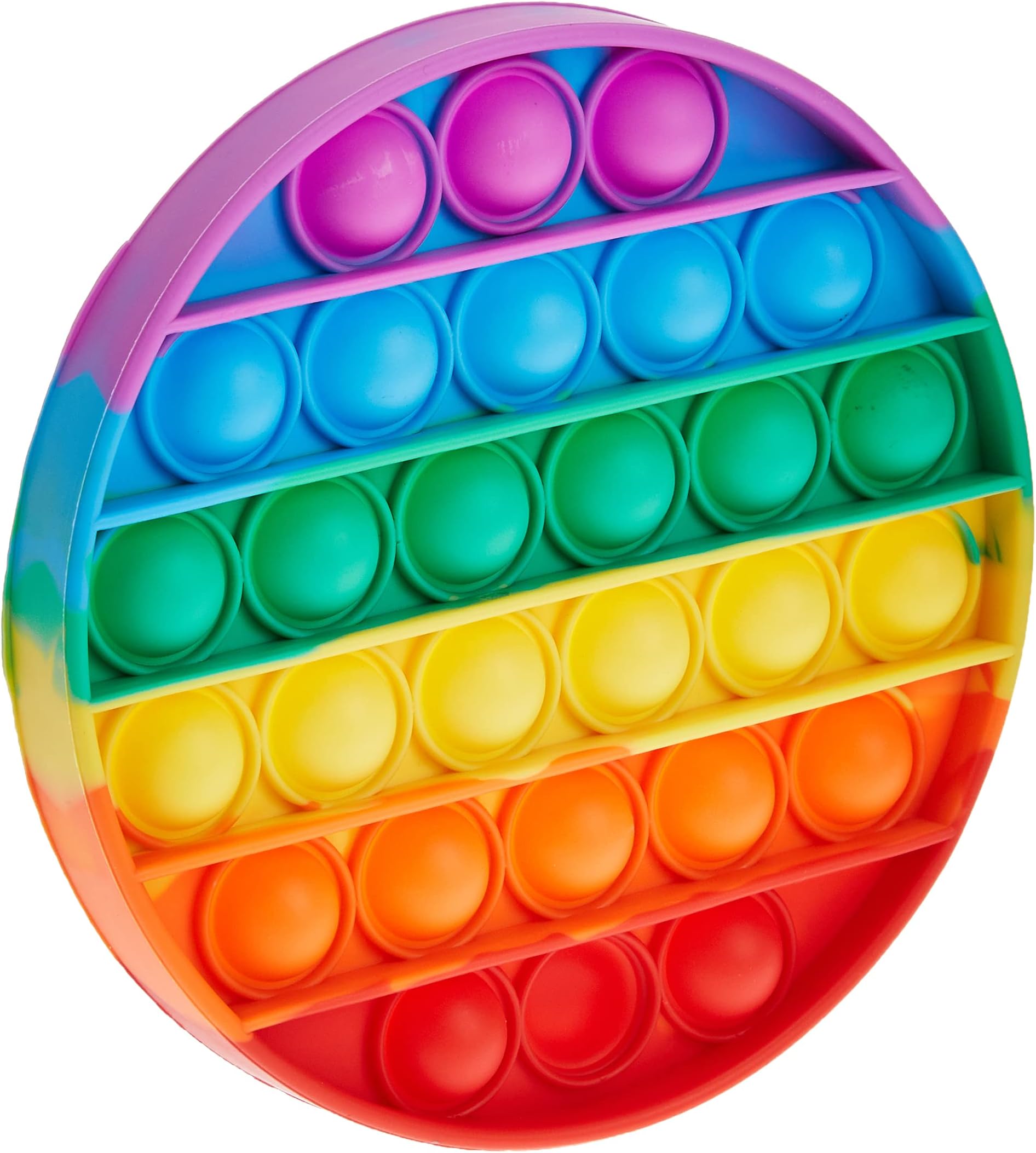 Konfulon Push Pop Bubble Sensory Decompression Toys, Autism Special Needs To Relieve Pressure Silicone Pressure Toys, Squeeze Sensory Toys, Circular, Konfulon, 001