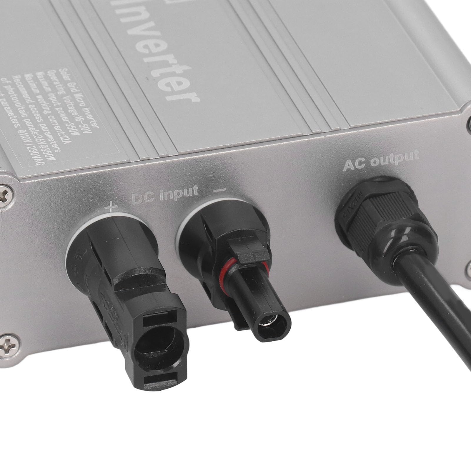 Hyuduo Kompakter Solar-Mikro-Wechselrichter IP65, Aluminiumlegierung, Hocheffiziente MPPT-Technologie, Ideal für Wohnmobile und Schiffe, 260 W (260W)
