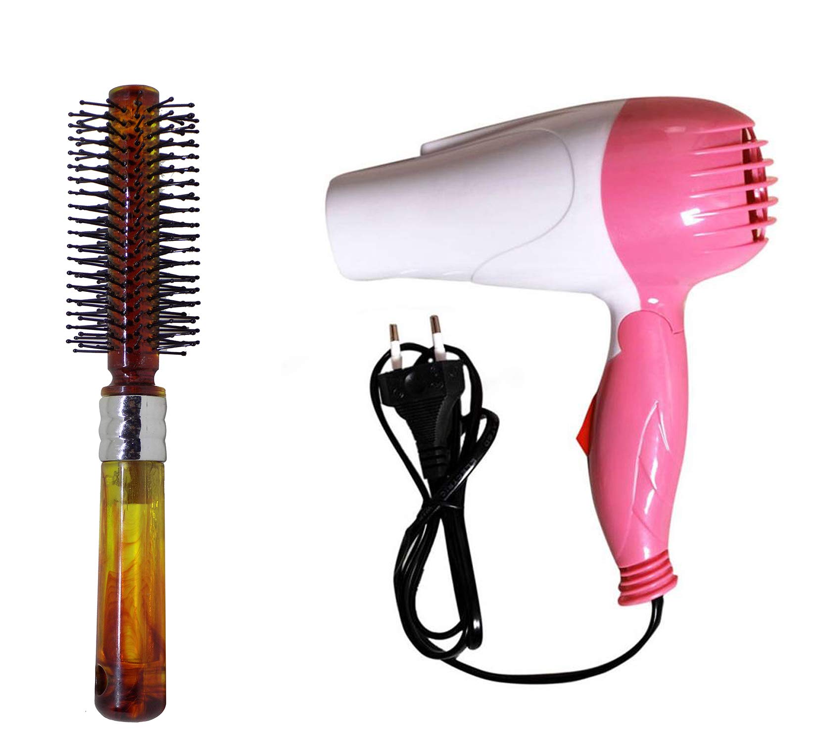 Confidence Folding Dryer With Hair Brush For Hair Setting For Wedding, Easy To Carry Perfect For Trevelling Purpose, 50 Gram, Pack Of 1 (M1)