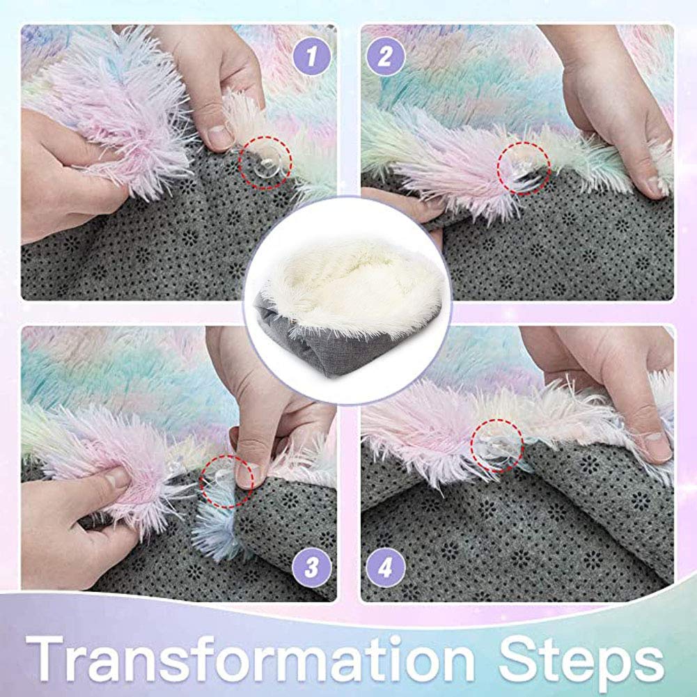 Letto 2 In 1 Per Gatti E Cani - Cuscino Morbido Convertibile In Cestino, Grigio - Foto 11