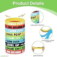 Vista 3 de Libima 36 pulseras de videojuegos, pulseras de silicona, pulseras de goma para jugadores, suministros de fiesta multicolor para fiesta de cumpleaños