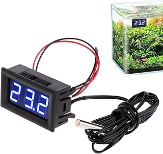 デジタルアクアリウム水温計 | 防水仕様 リアルタイム表示 - デジタル水温計 アクアリウム用 | 冷蔵車 産業機器 屋内装飾 用途対応