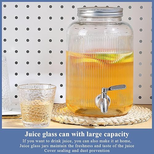 Miniatura 3 de Evanda Dispensador de bebidas para fiestas, dispensador de bebidas de 1 galón para varias fiestas y eventos sociales con grifos de acero inoxidable