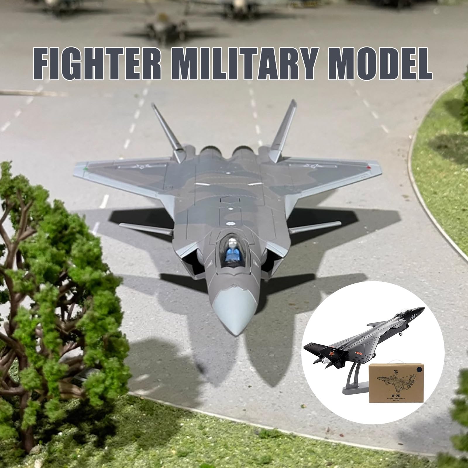 J-20 w skali 1/100 samolot szturmowy, wersja malowana, strategiczne metalowe myśliwce transportowe, wojskowy model ze stojakiem, samolot odlewany ciśnieniowo dla entuzjastów, dorosłych(Black)