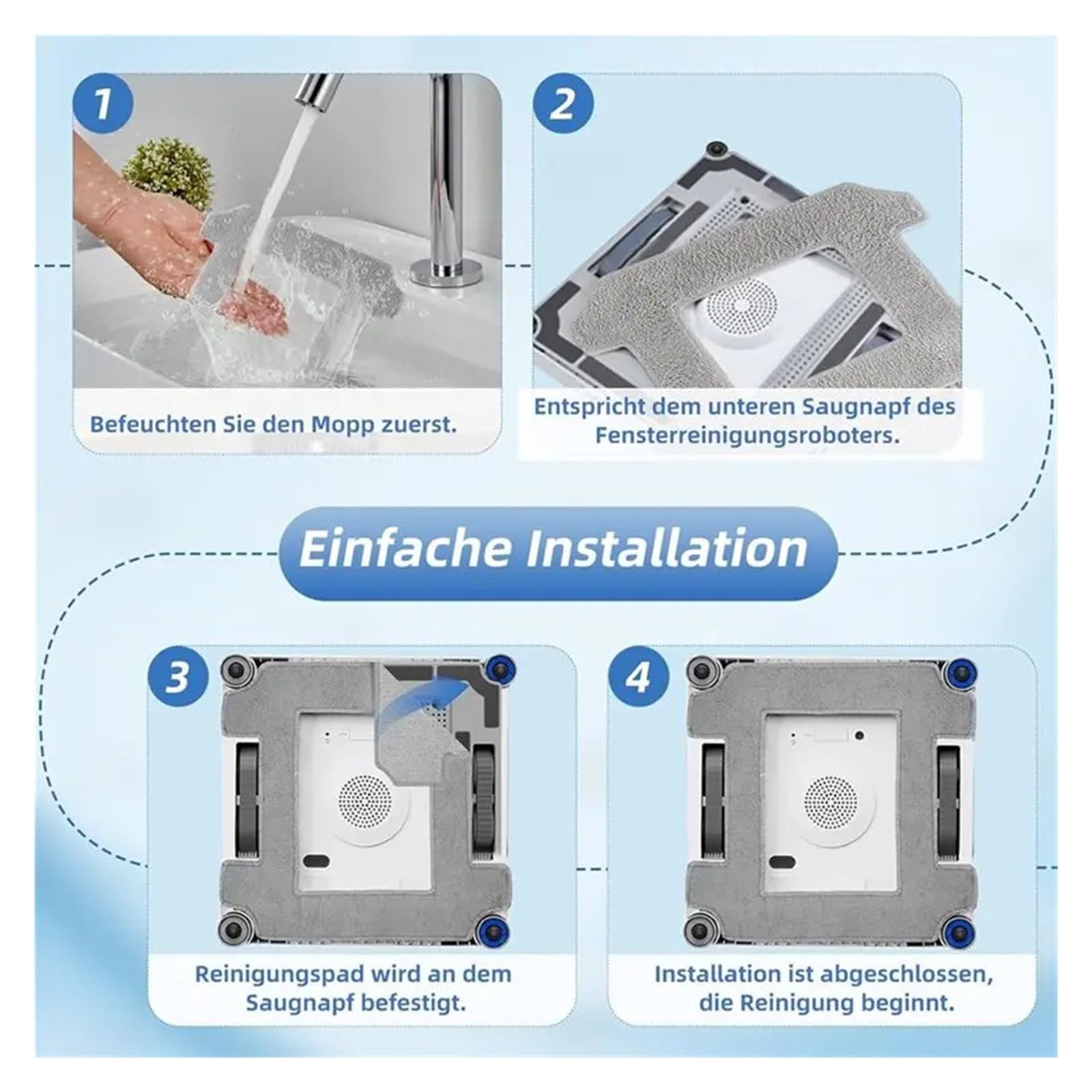 Paño De Limpieza De Microfibra, Compatible Con Ecovacs | Compatible con Ecovacs Winbot W2S/W2S Omni.(Gray 16 pieces)