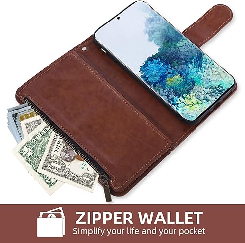 Miniatura 6 de Asuwish Funda de teléfono para Samsung Galaxy S20 5G de 6.2 pulgadas con protector de pantalla de vidrio templado y tarjetero de cuero con diseño de