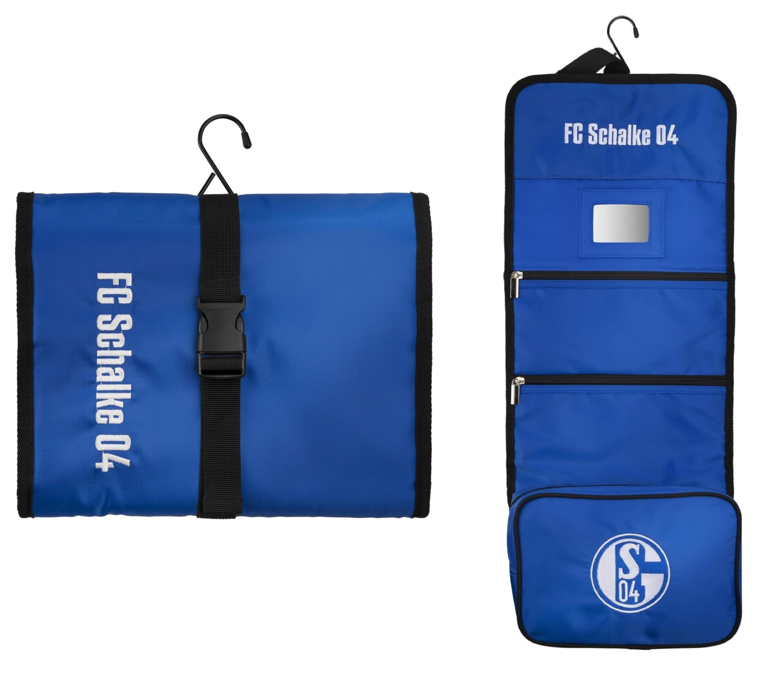 FC Schalke 04 Kulturtasche mit Haken | Waschtasche | Kulturbeutel | S04