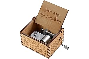 Sunshine Engraved Wood Musical Box: Timeless Melody for Special Moments