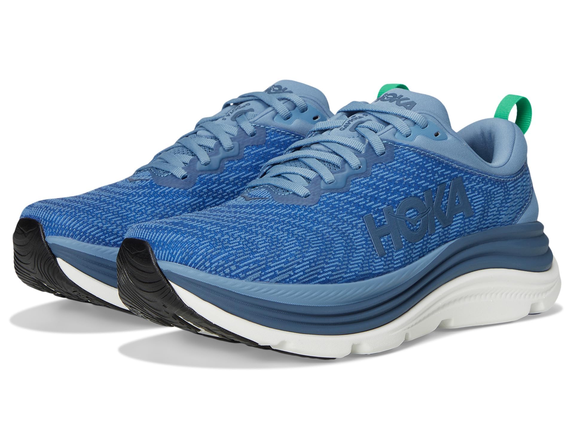 Hoka Men's Gaviota 5 Sneaker, Downpour/Thunder Cloud, 13 Wide