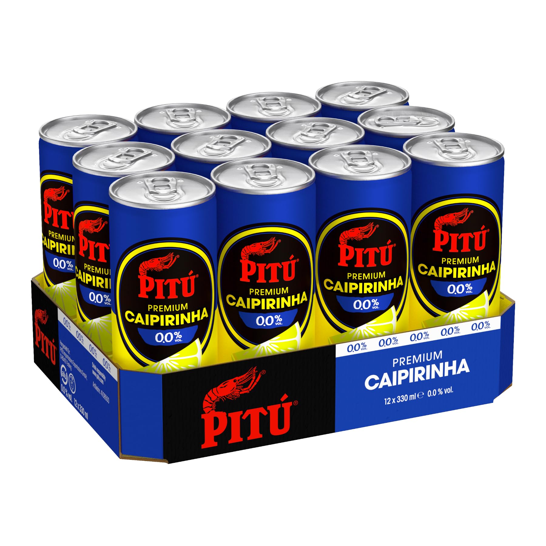 PITÚ Premium Caipirinha 0.0% (12 x 0.33 l)